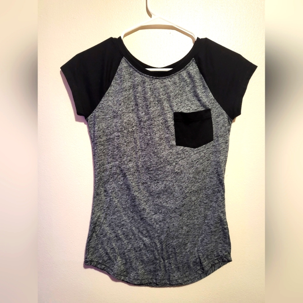 Zumiez Empyre small gray/black baseball t short sleeve